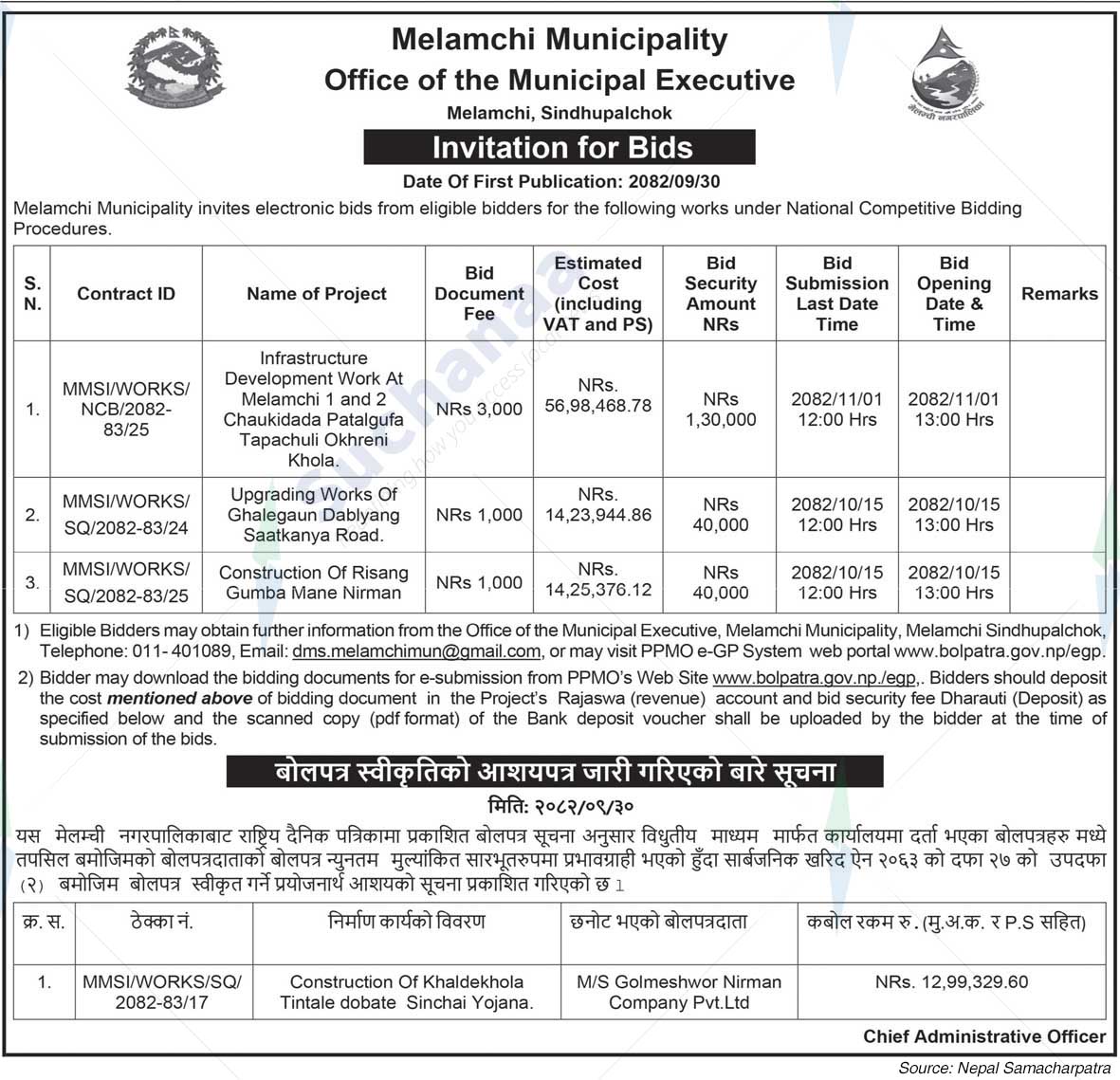 Melamchi Municipality