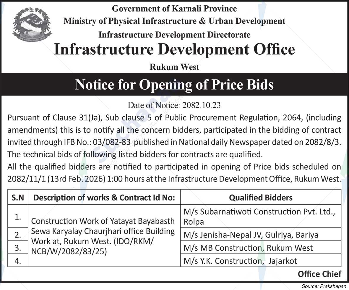 Infrastructure Development Office, Rukum West