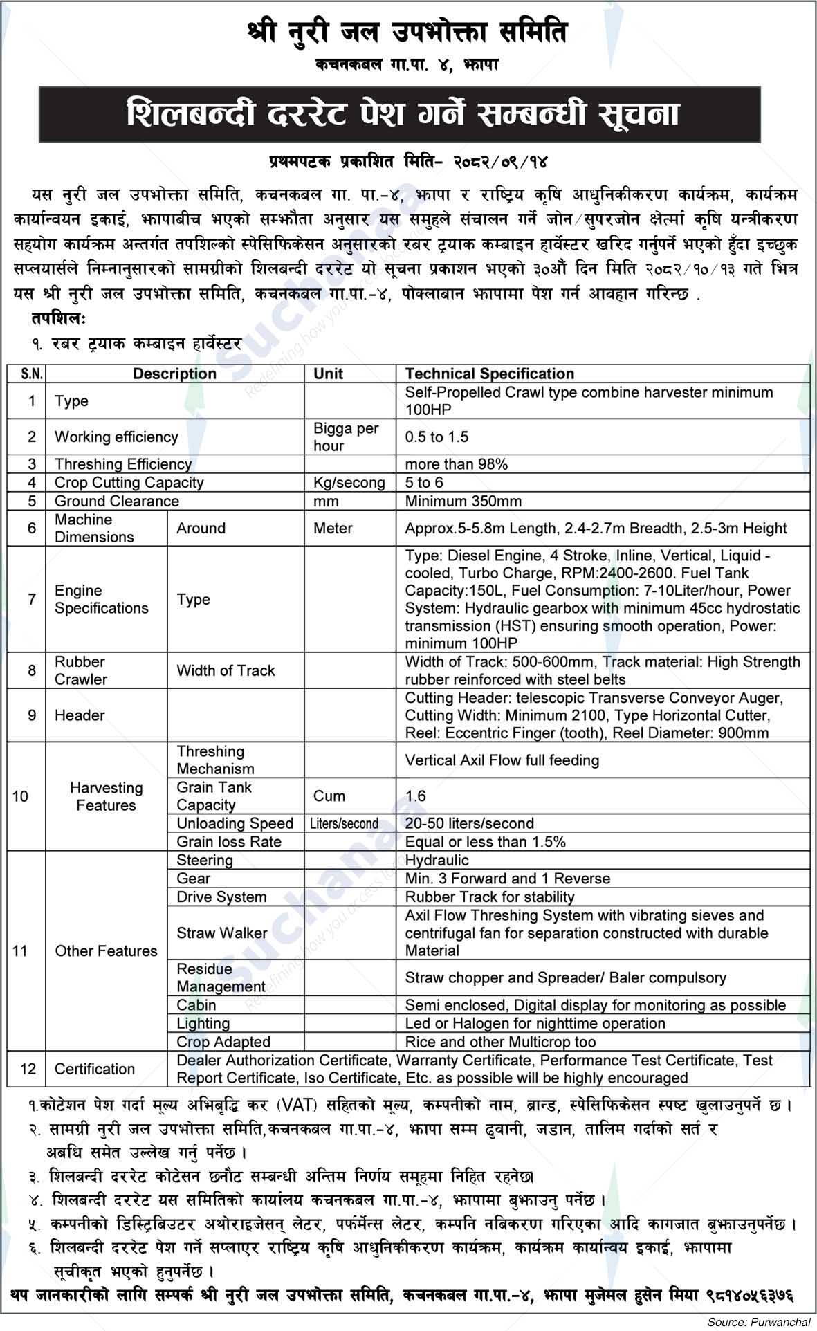 Shree Noori Water Consumer Committee, Jhapa