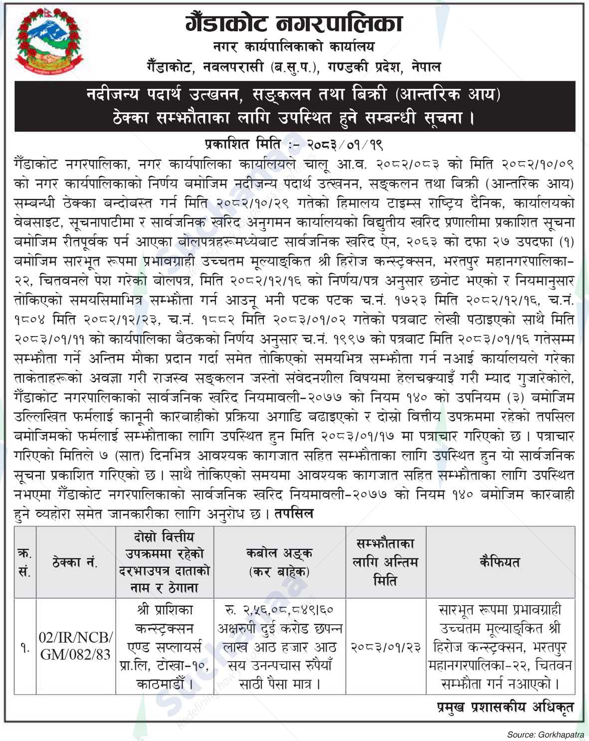 Gaindakot Municipality