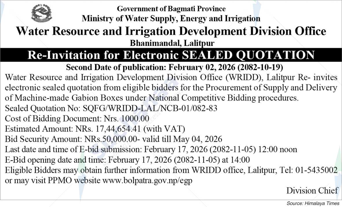 Water Resource and Irrigation Development Division Office, Lalitpur