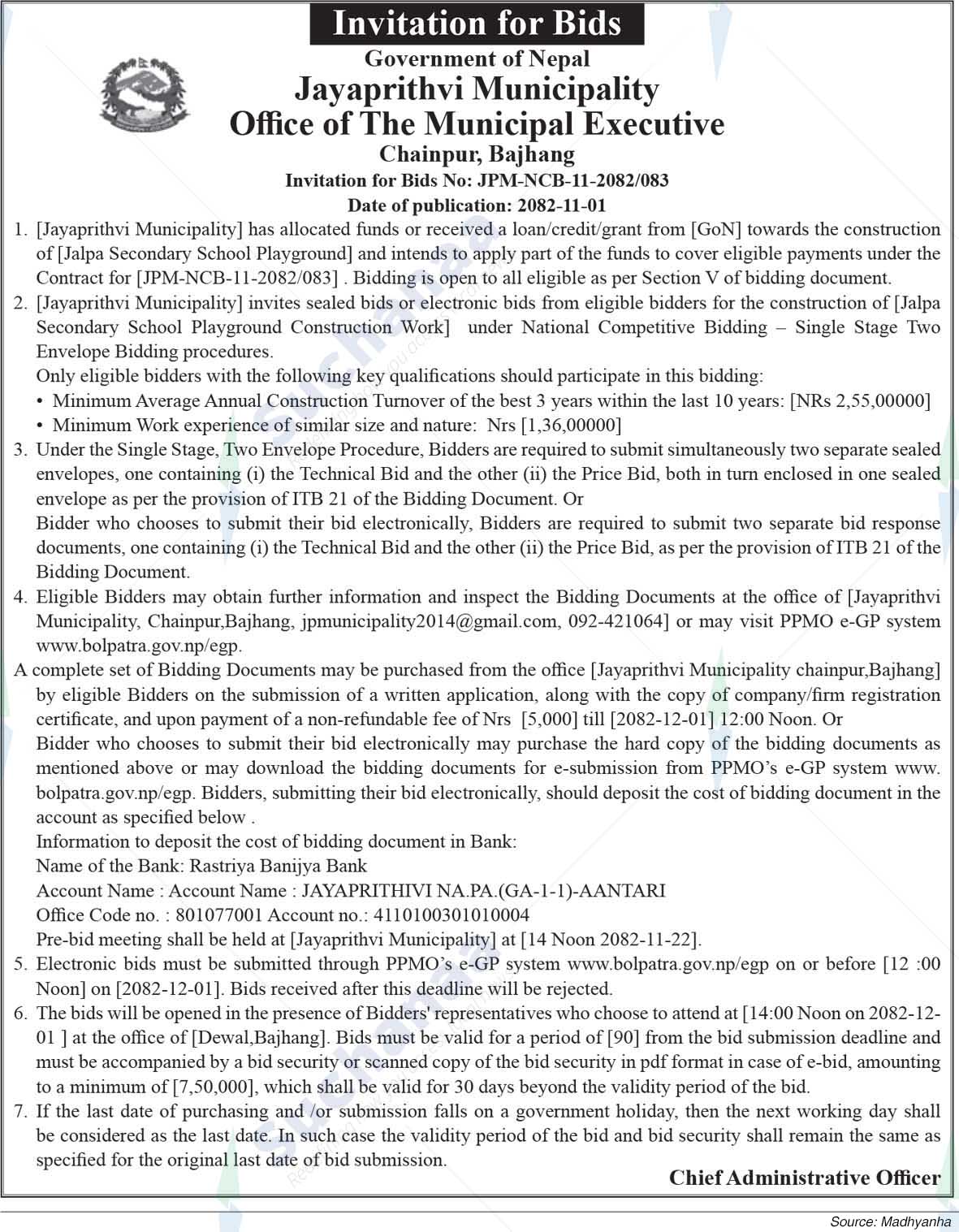 Jayaprithvi Municipality