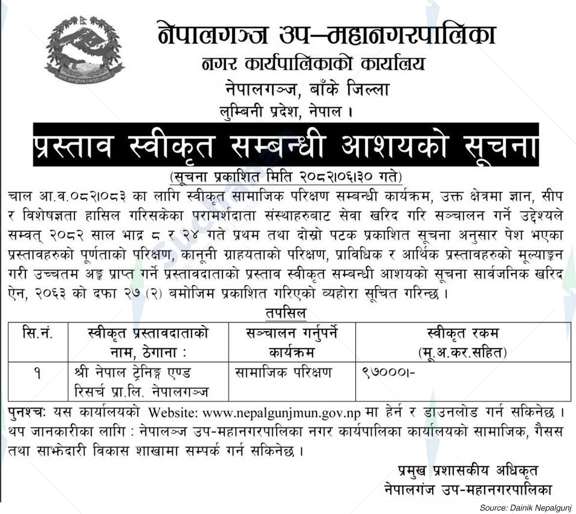 Nepalgunj Sub-Metropolitan City