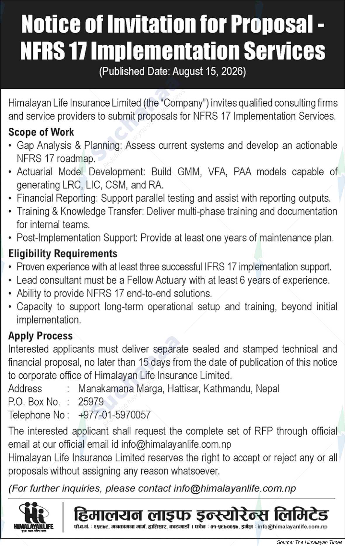 Himalayan Life Insurance Limited