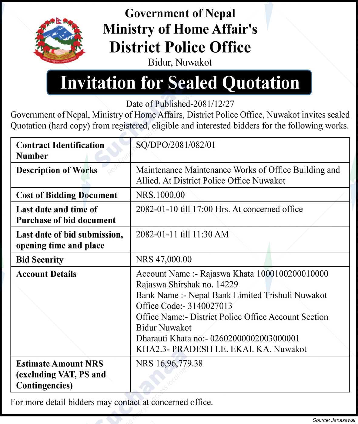 District Police Office