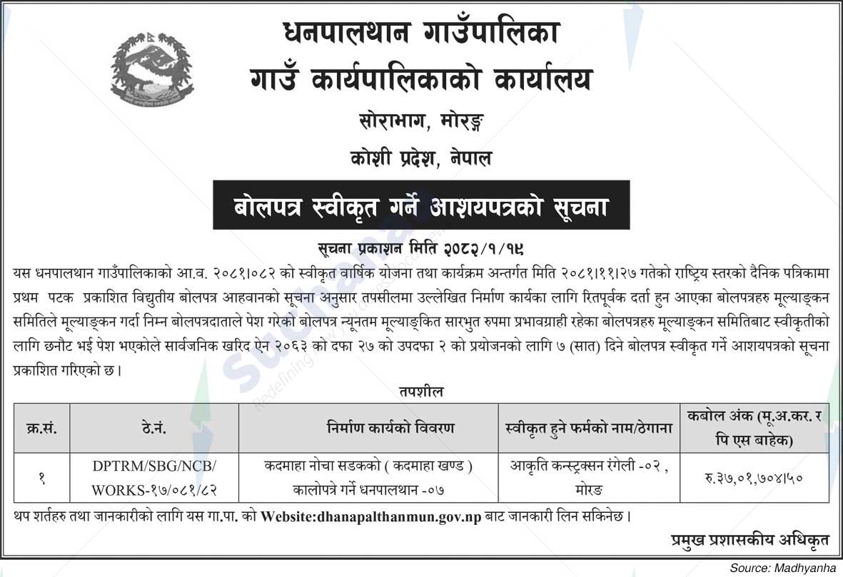 Dhanpalthan Rural Municipality