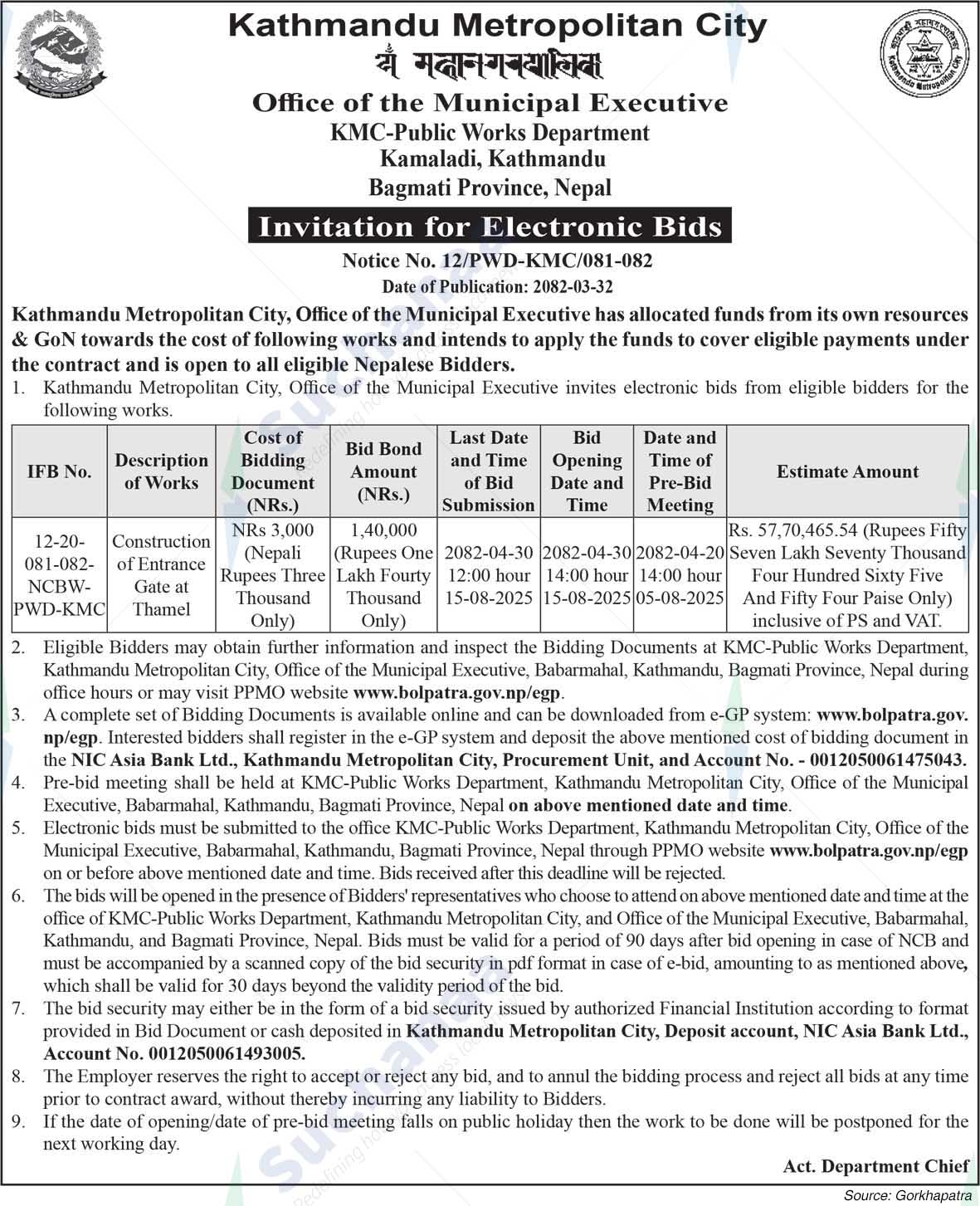 Kathmandu Metropolitan City