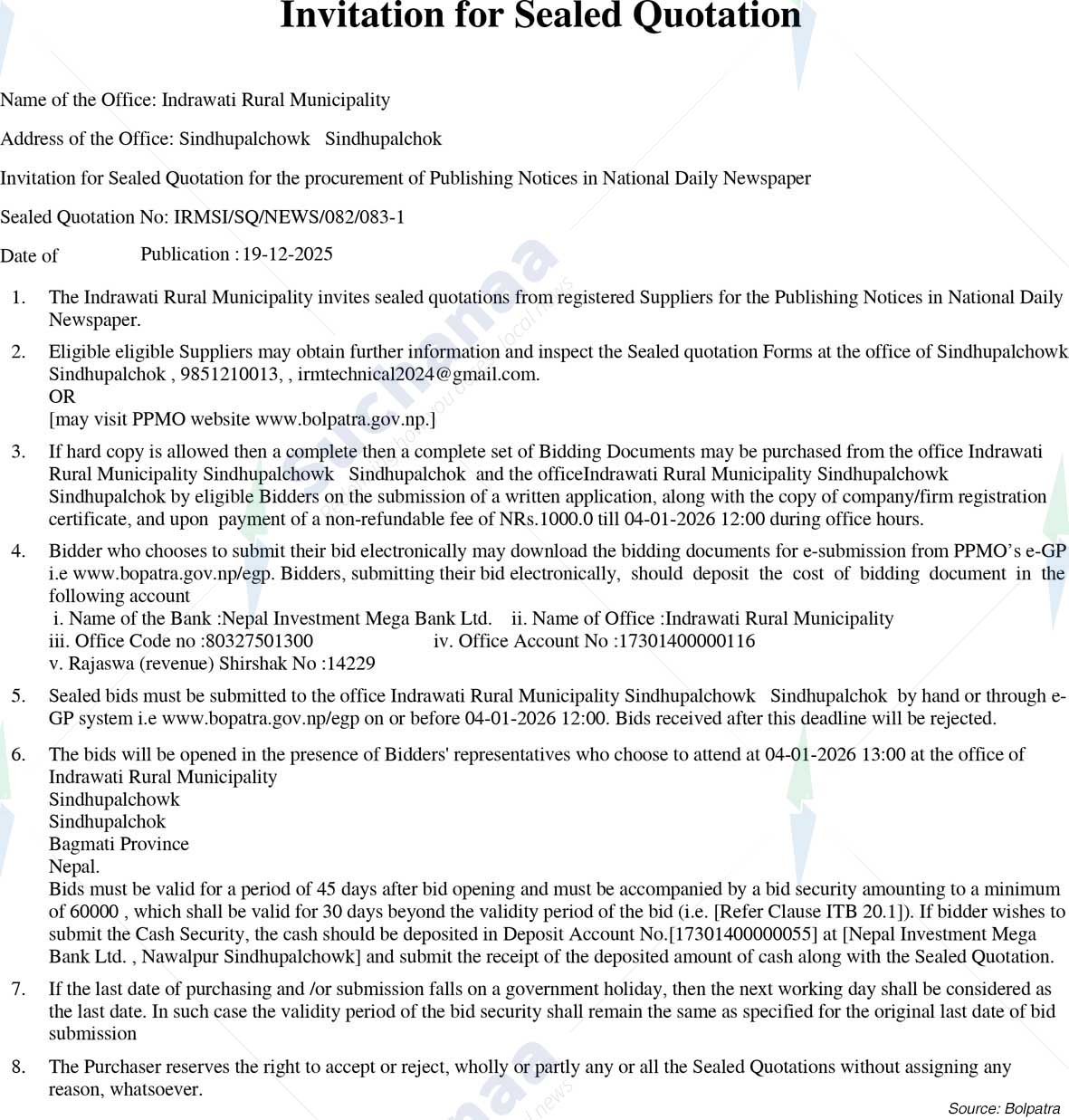 Indrawati Rural Municipality