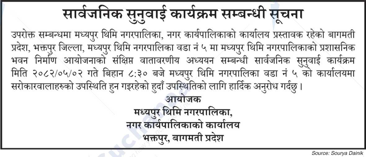Madhyapur Thimi Municipality