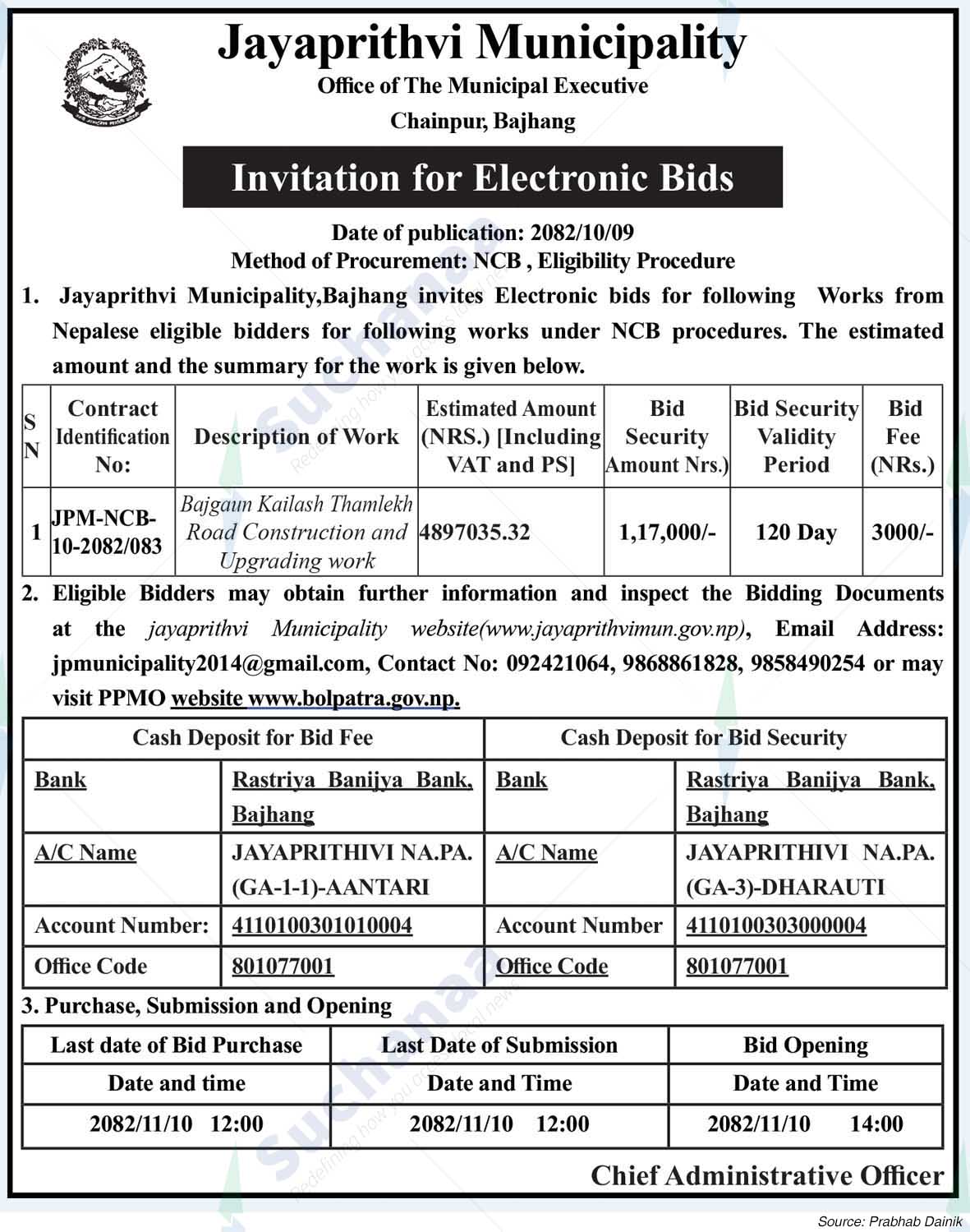 Jayaprithvi Municipality