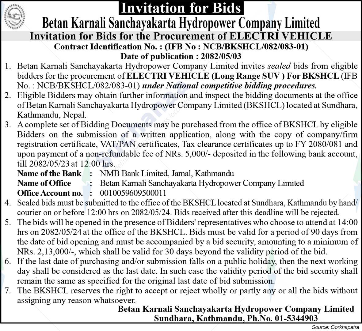 Betan Karnali Sanchayakarta Hydropower Company Limited