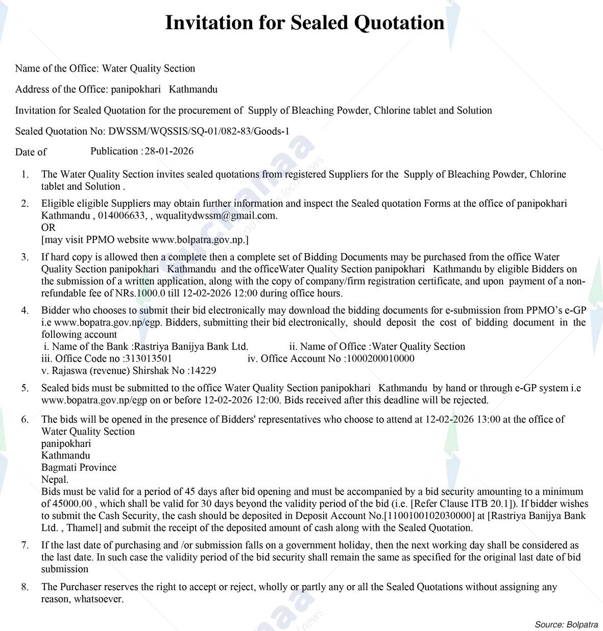 Water Quality Section