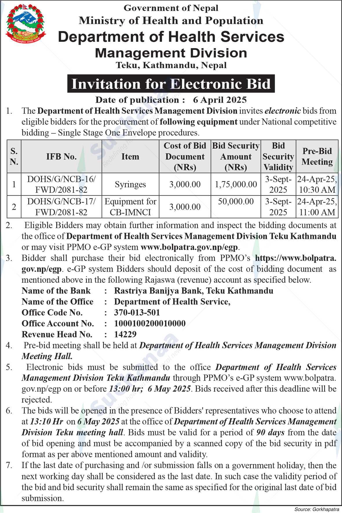 Department of Health Services, Management Division