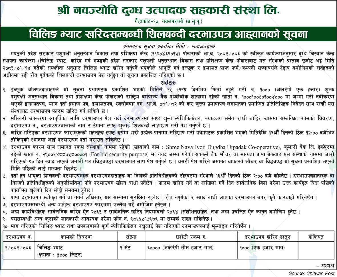 Shree Navajyoti Dugdha Utpadak Sahakari Sanstha Ltd.