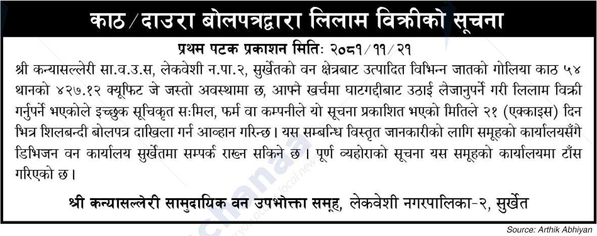 Shree Kanyasalleri Samudayik Ban Samuha