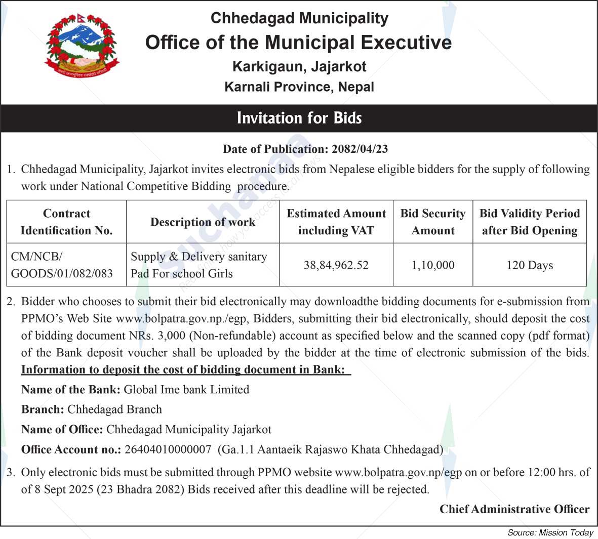 Chhedagad Municipality