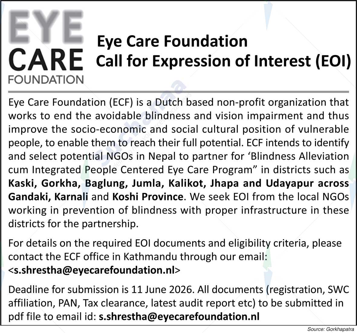 Eye Care Foundation (ECF)