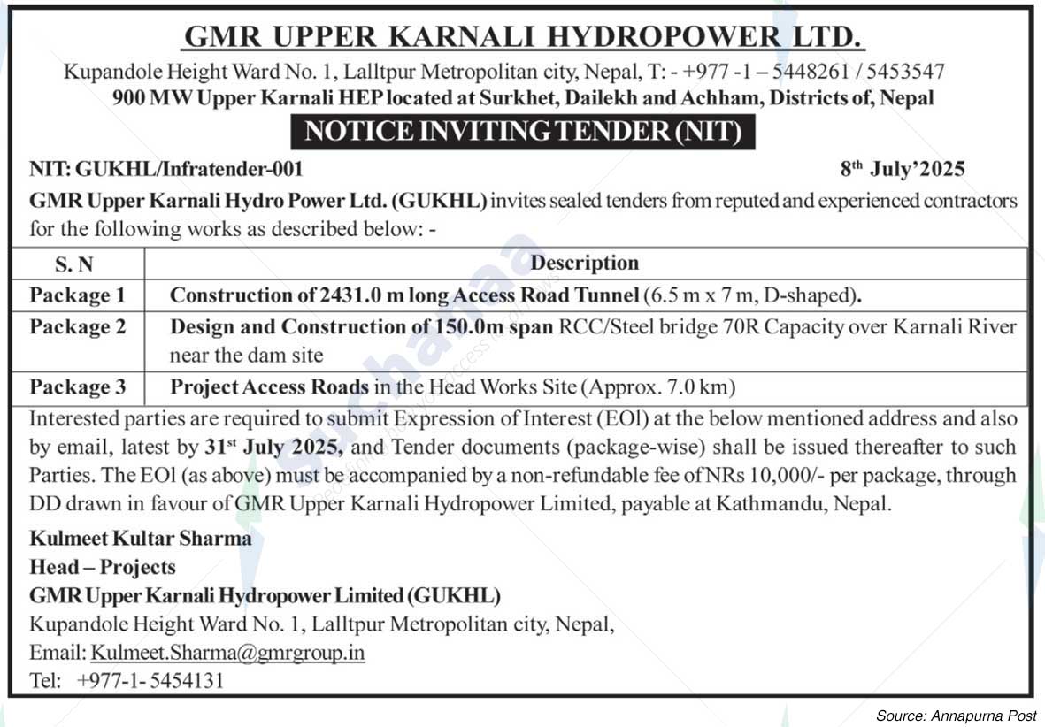 GMR Upper Karnali Hydropower Limited (GUKHL)