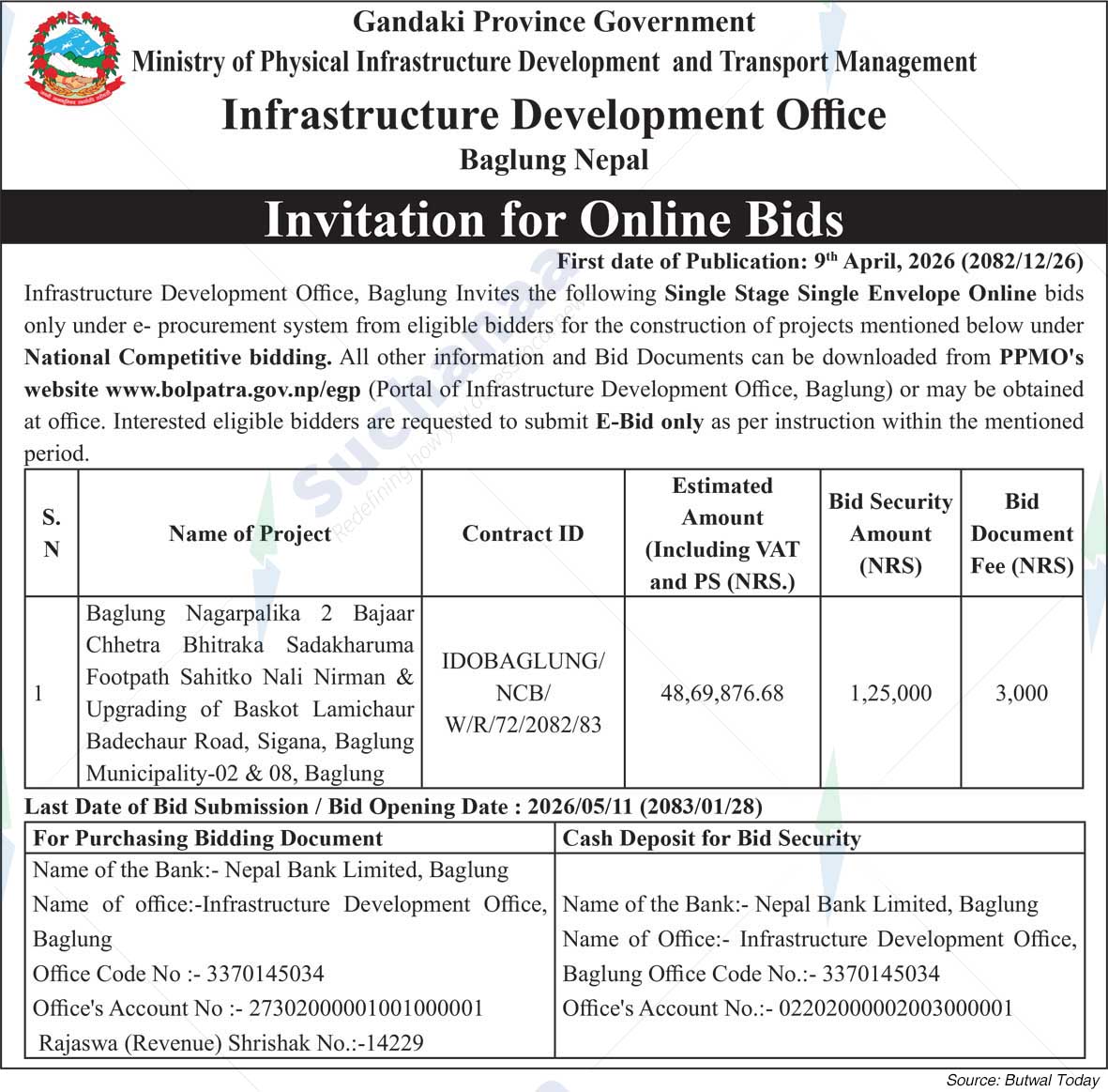 Infrastructure Development Office, Baglung
