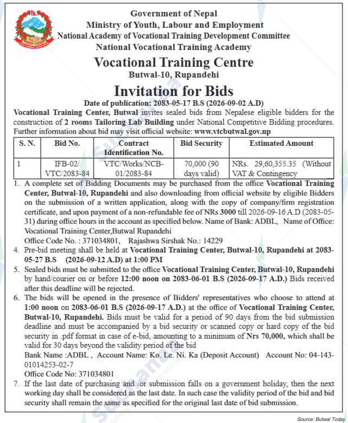Vocational Training Centre