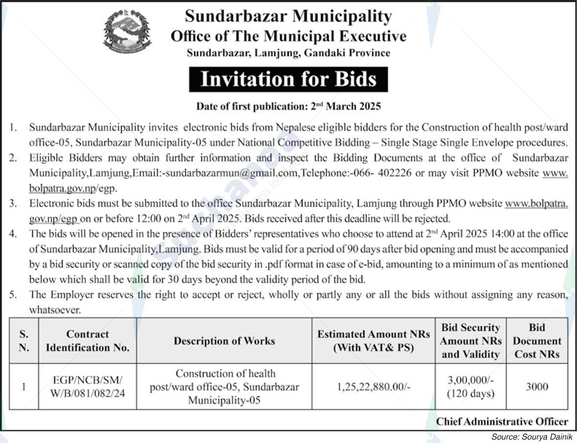 Sundarbazar Municipality