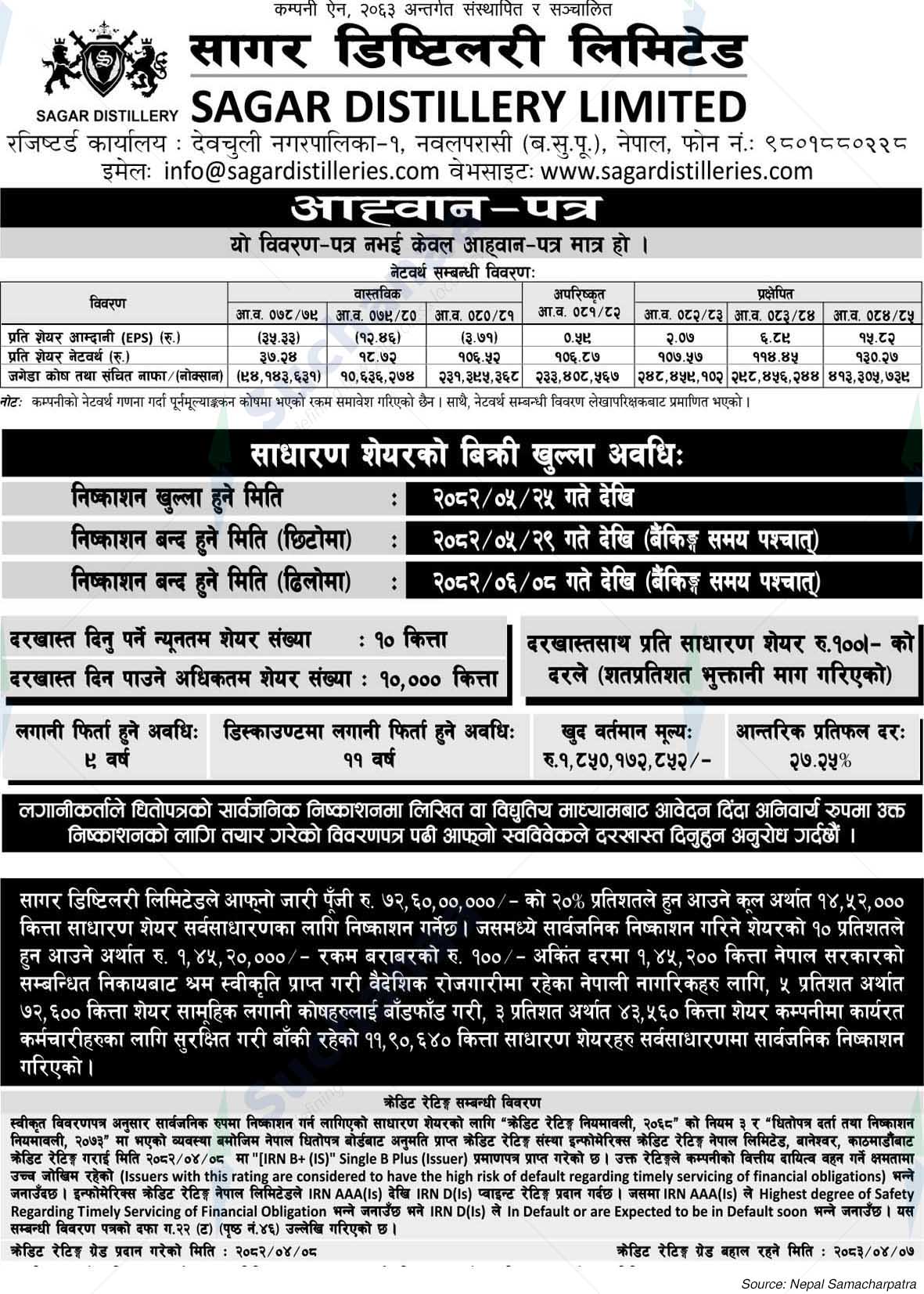 Sagar Distillery Ltd.