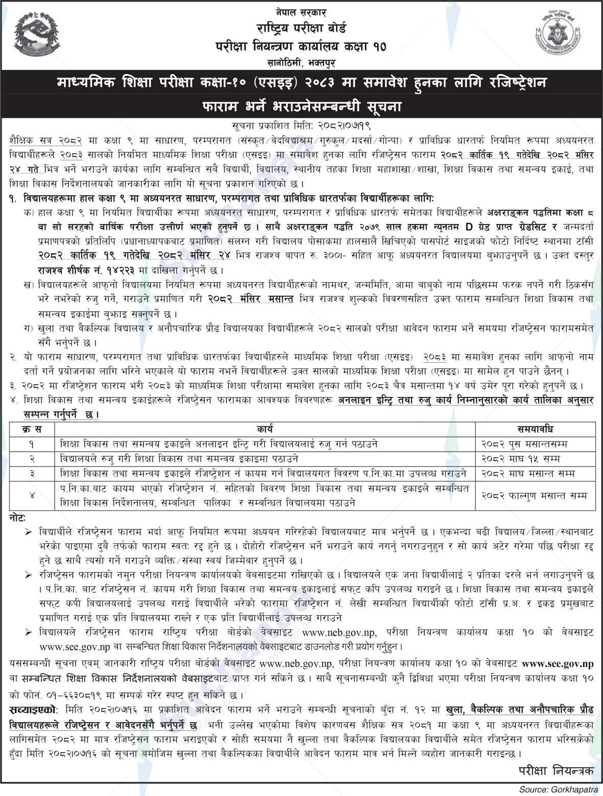 National Examination Board