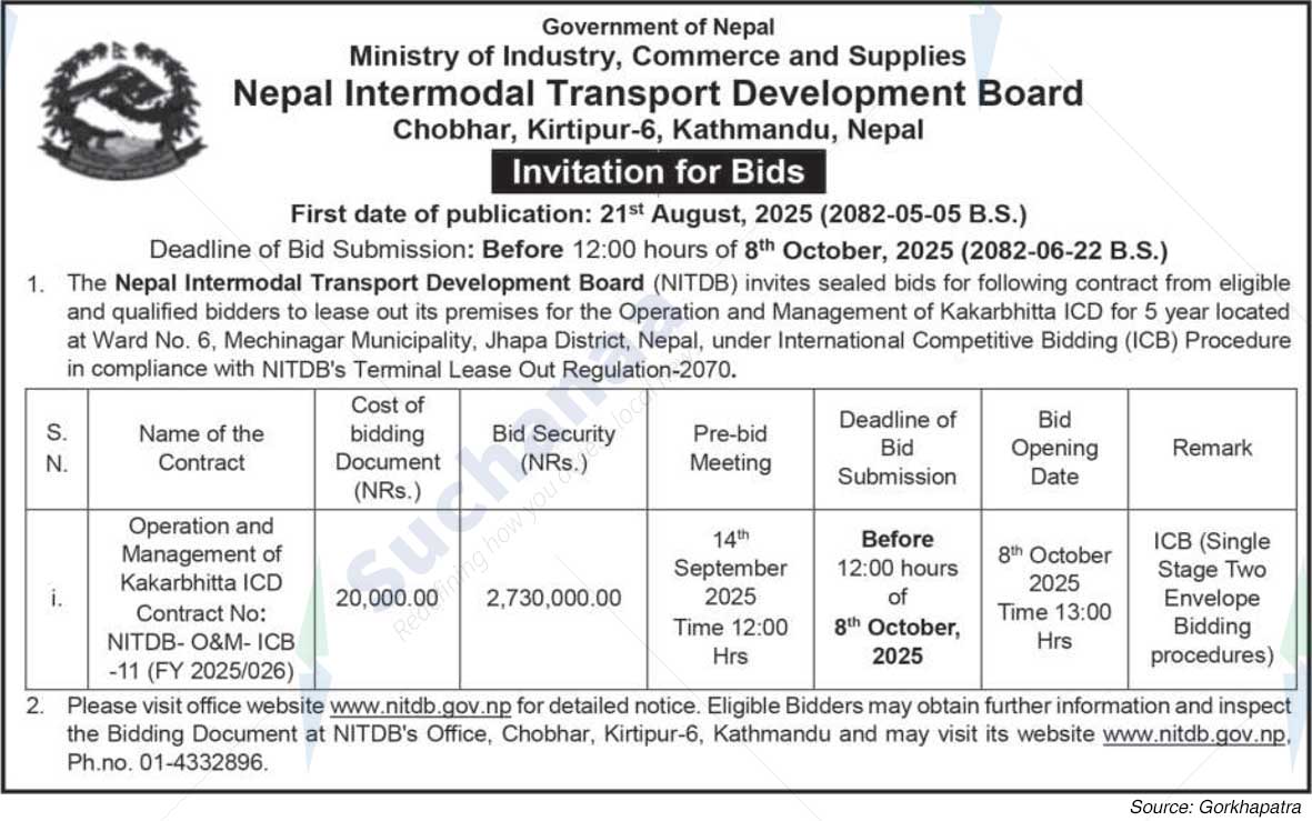 Nepal Intermodal Transport Development Board