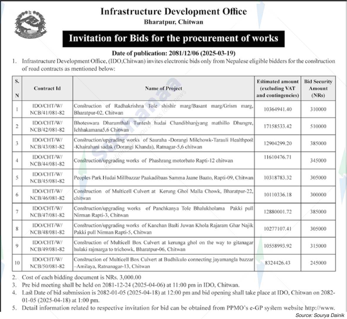 Infrastructure Development Office