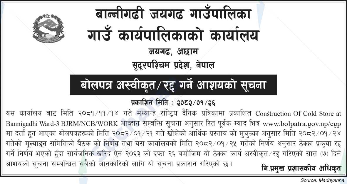 Bannigadhi Jayagadh Rural Municipality