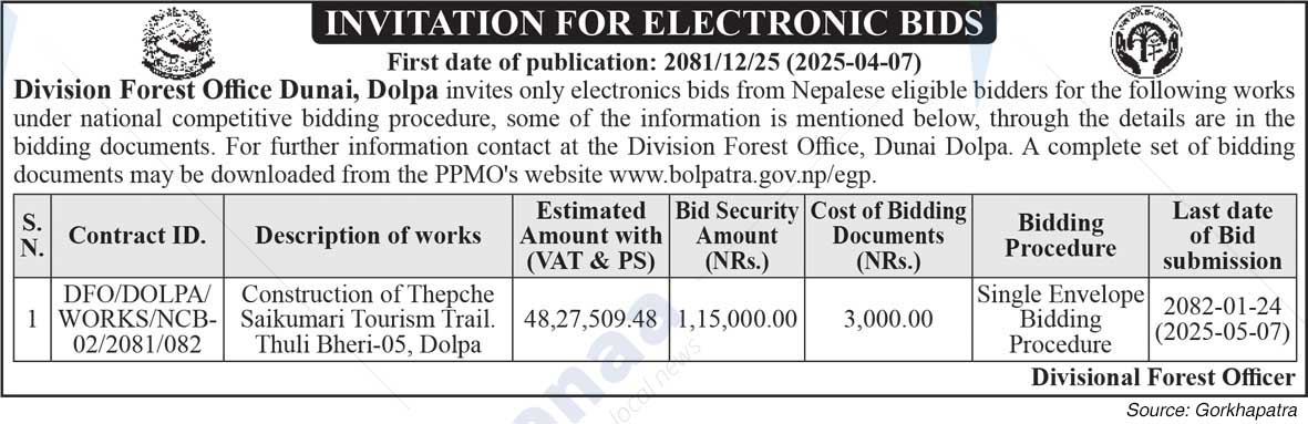 Division Forest Office Dunai, Dolpa