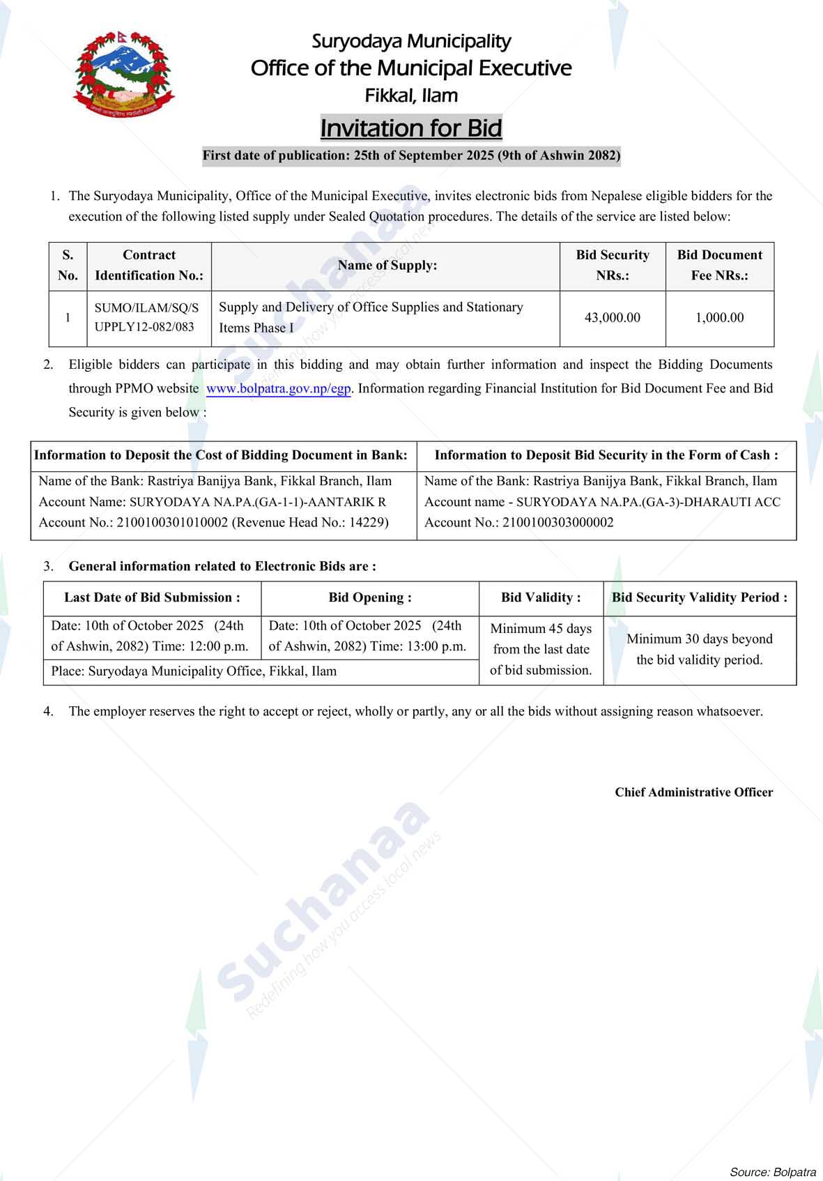 Suryodaya Municipality