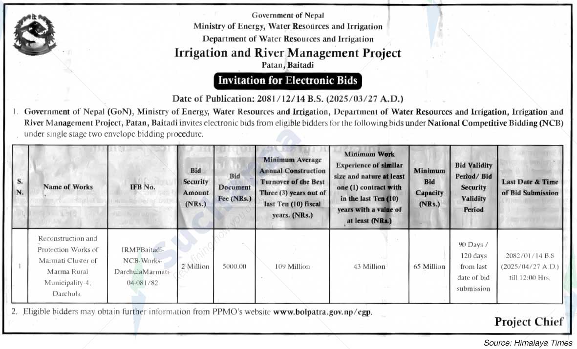 Irrigation and River Management Project