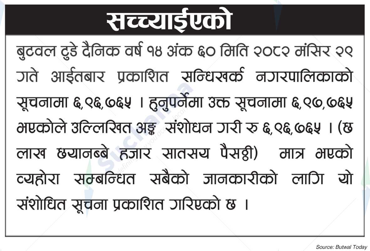 Sandhikharka Municipality