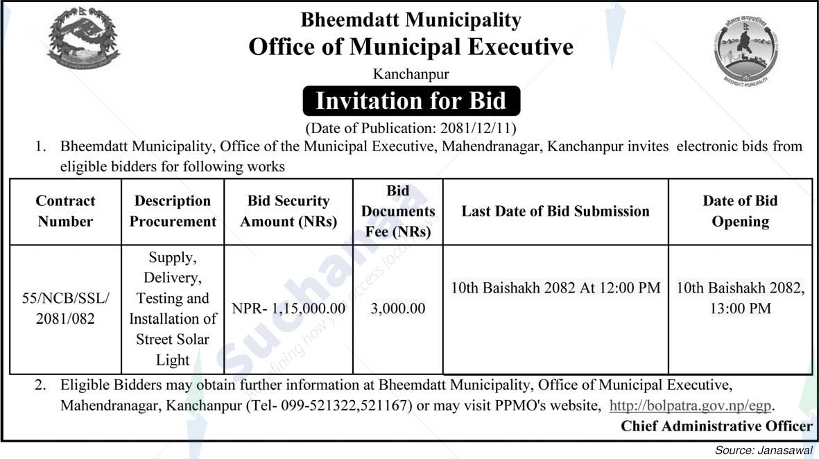 Bheemdatt Municipality Office
