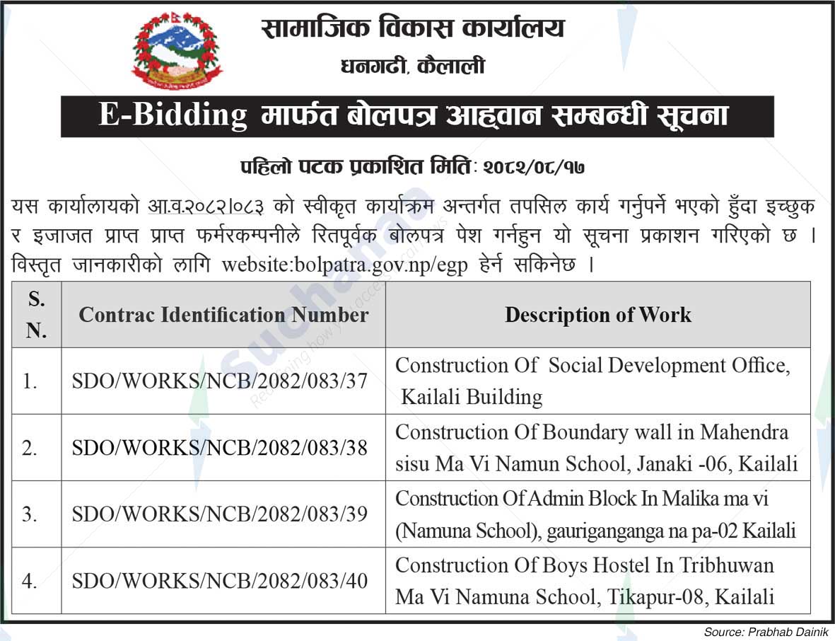 Social Development Office, Dhangadhi, Kailali