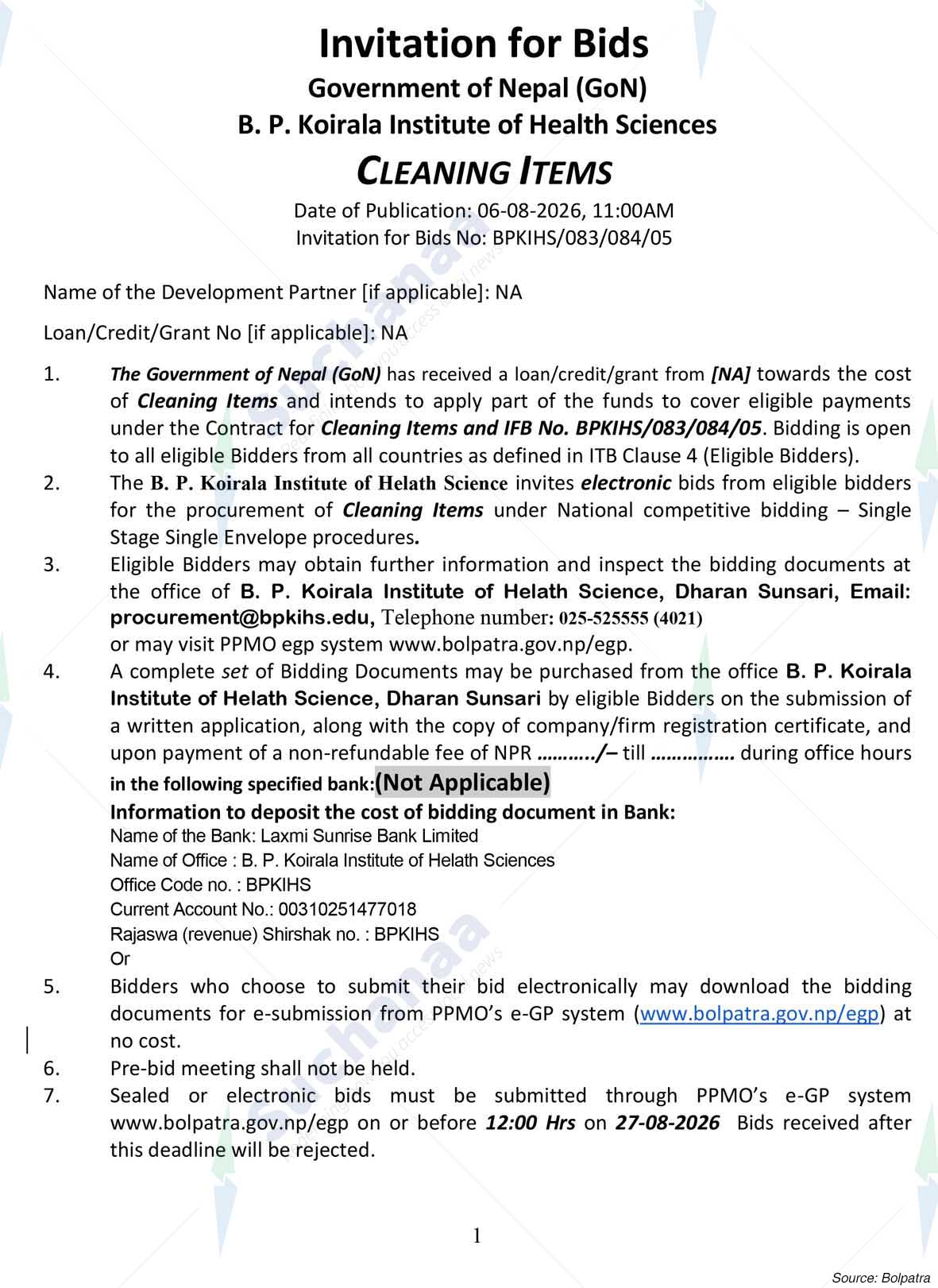 B.P. Koirala Institute of Health Sciences, Dharan