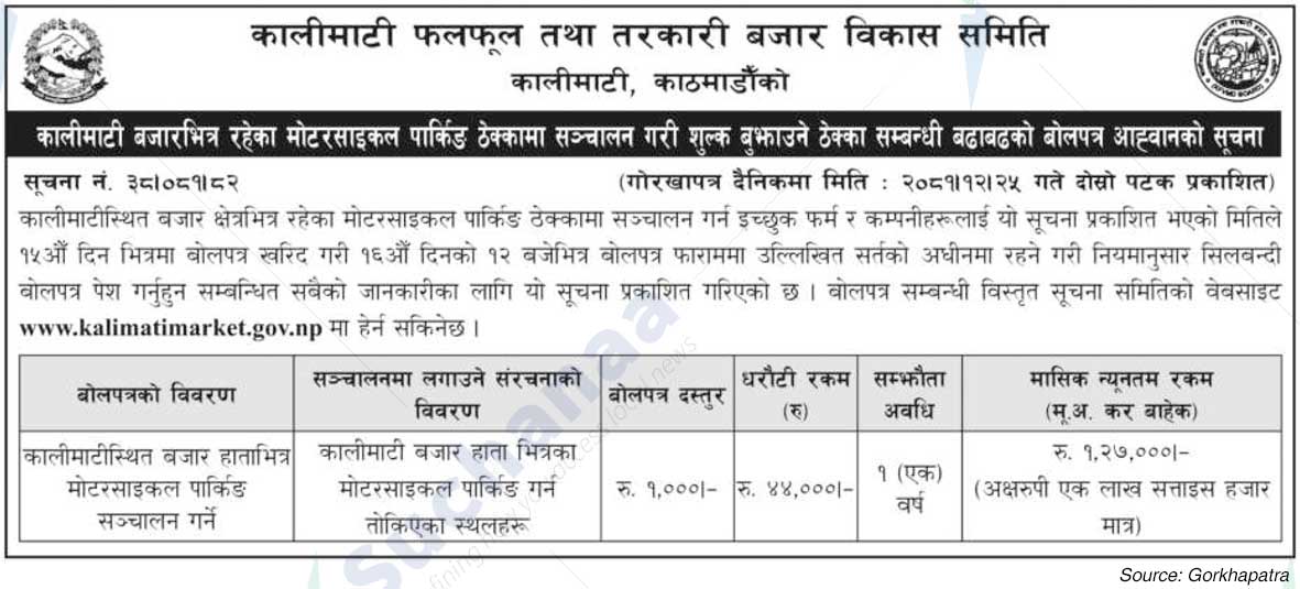 Kalimati Fruit and Vegetable Market Development Committee