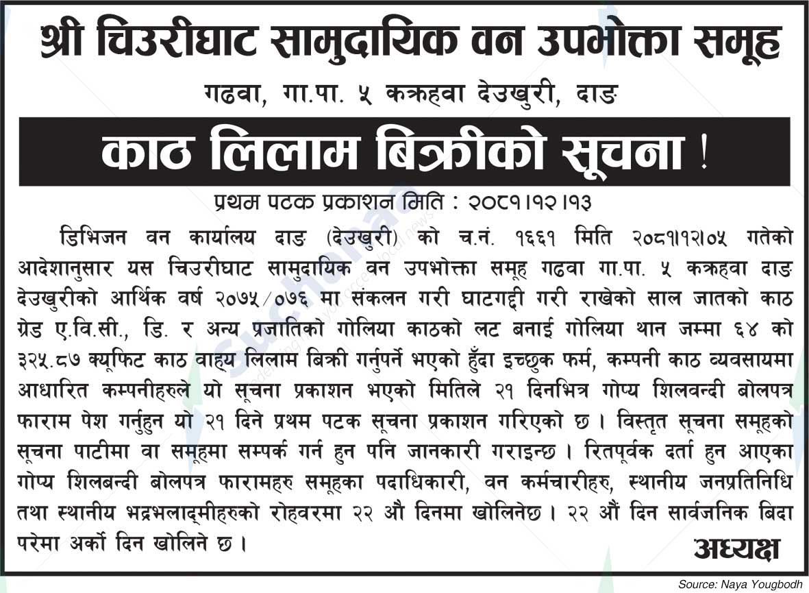 Shree Chiurighat Saa. Wa. Wu. Sa