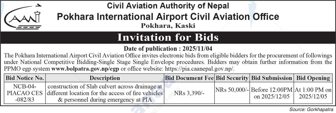 Pokhara International Airport Civil Aviation Office