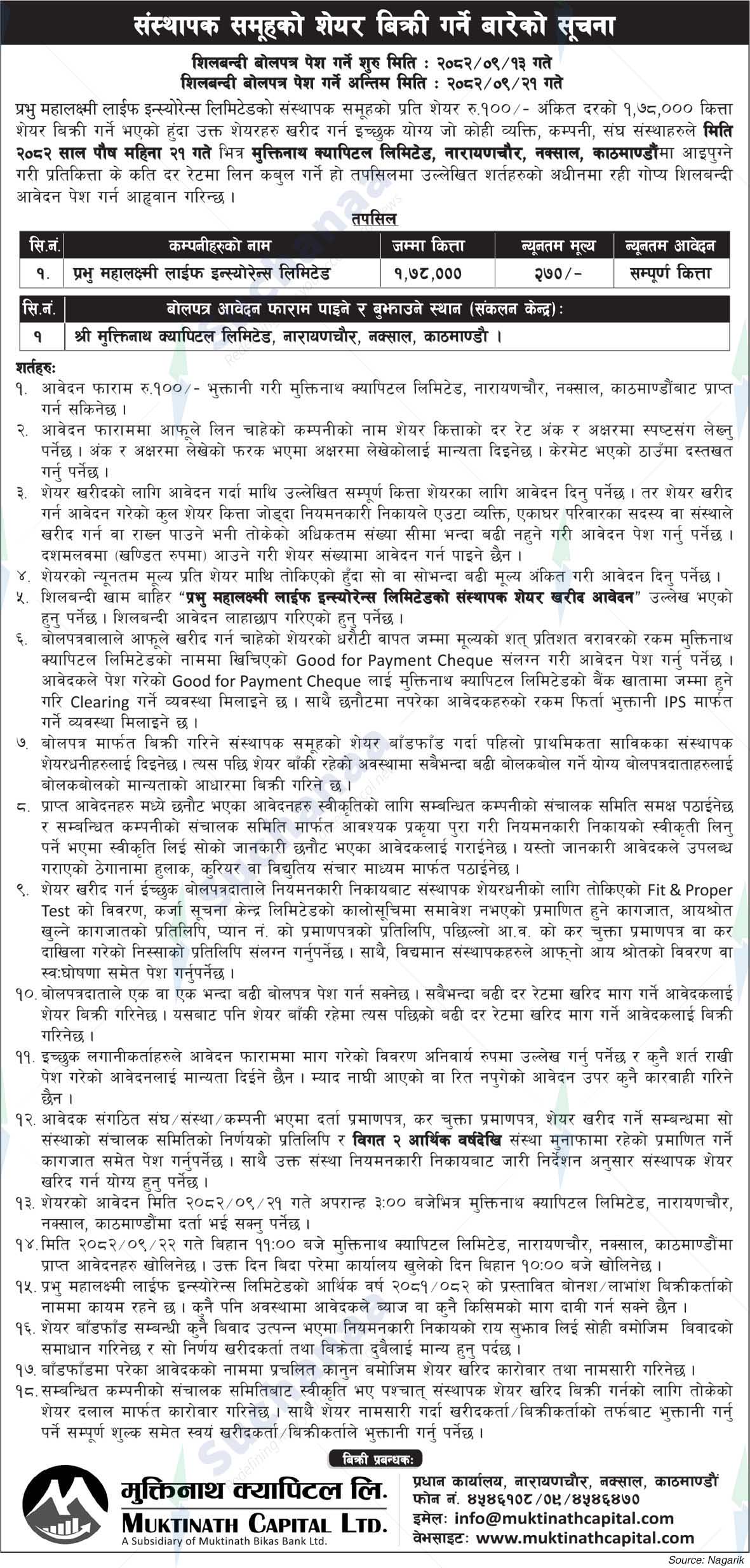 Muktinath Capital Limited