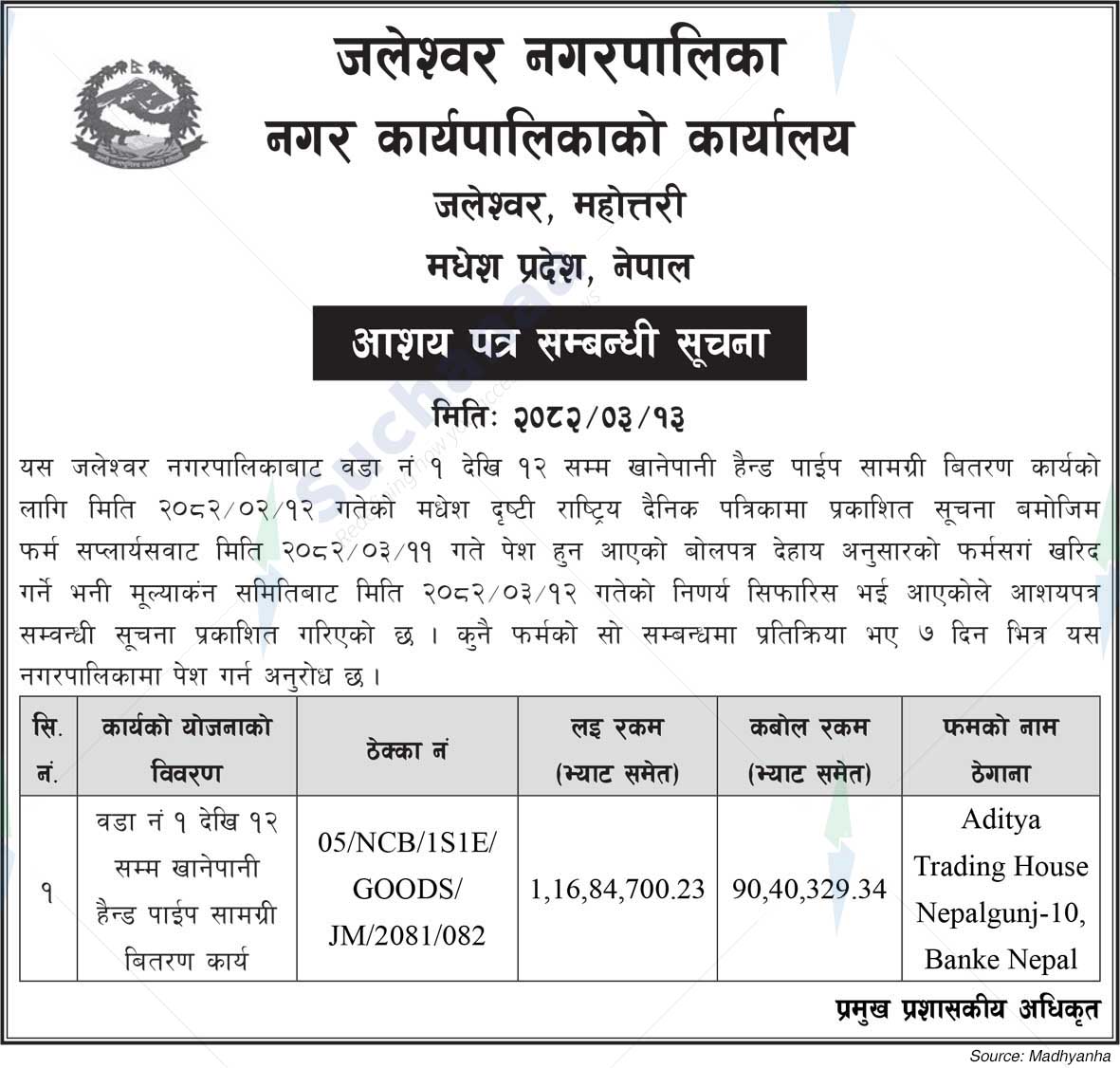 Jaleshwor Municipality