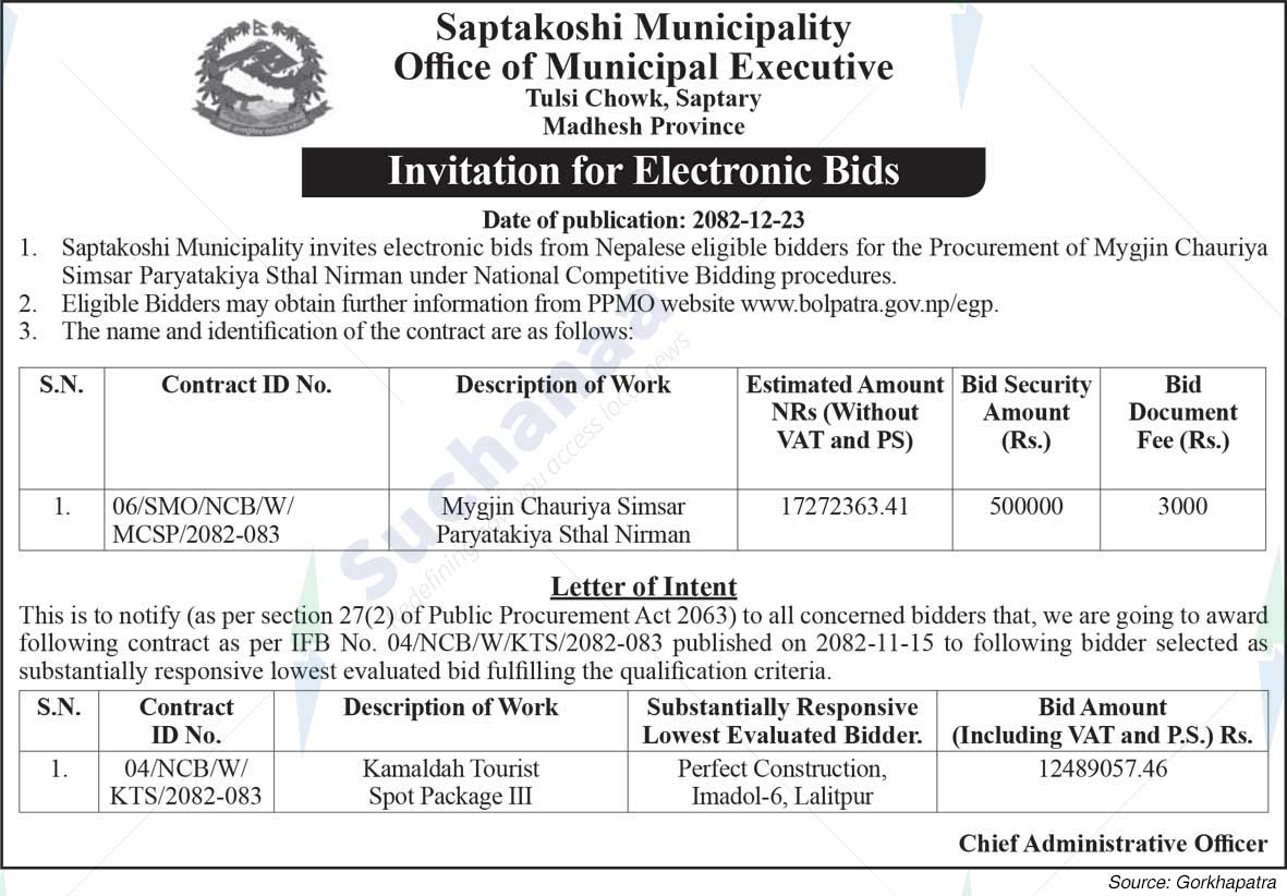 Saptakoshi Municipality