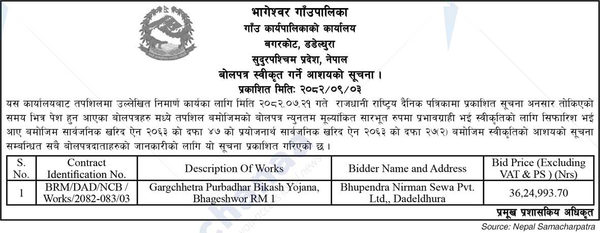 Bhageshwar Rural Municipality