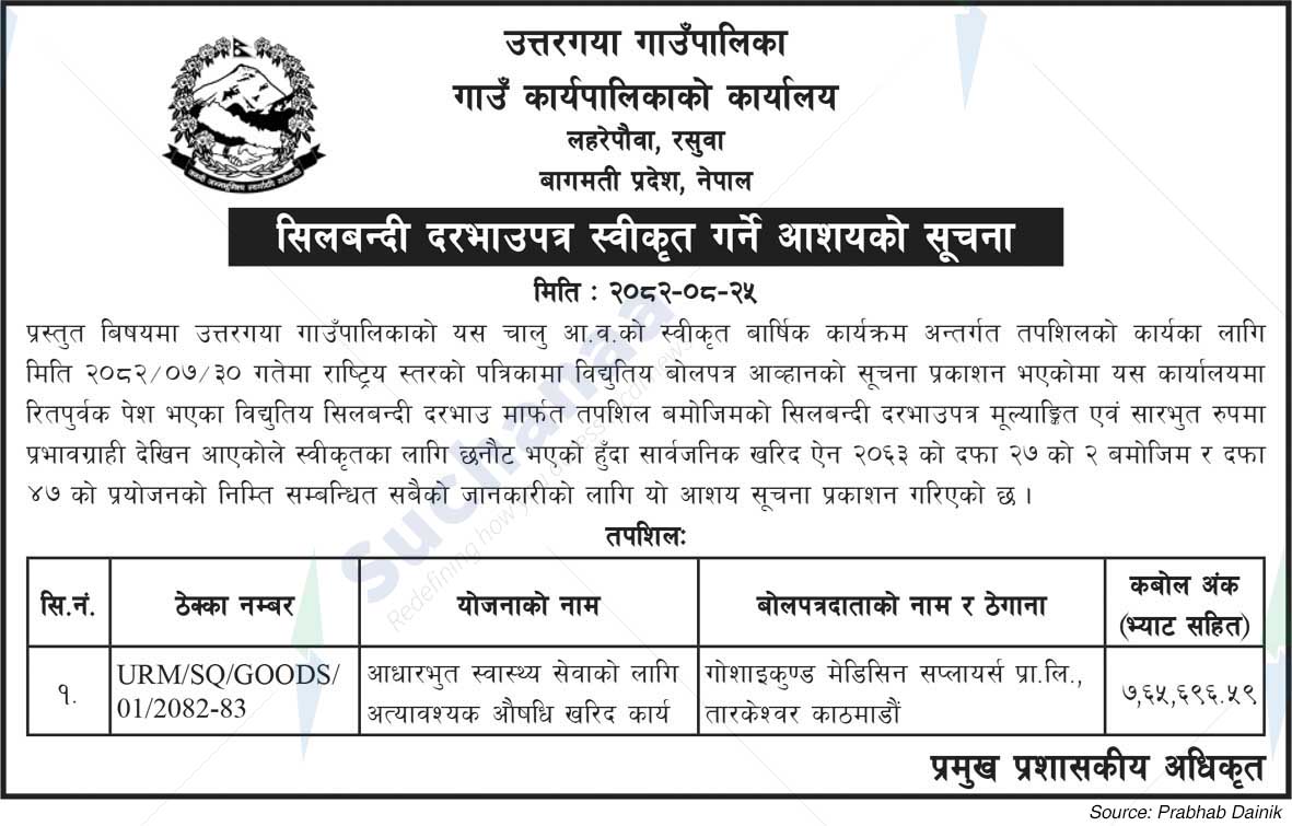 Uttargaya Rural Municipality