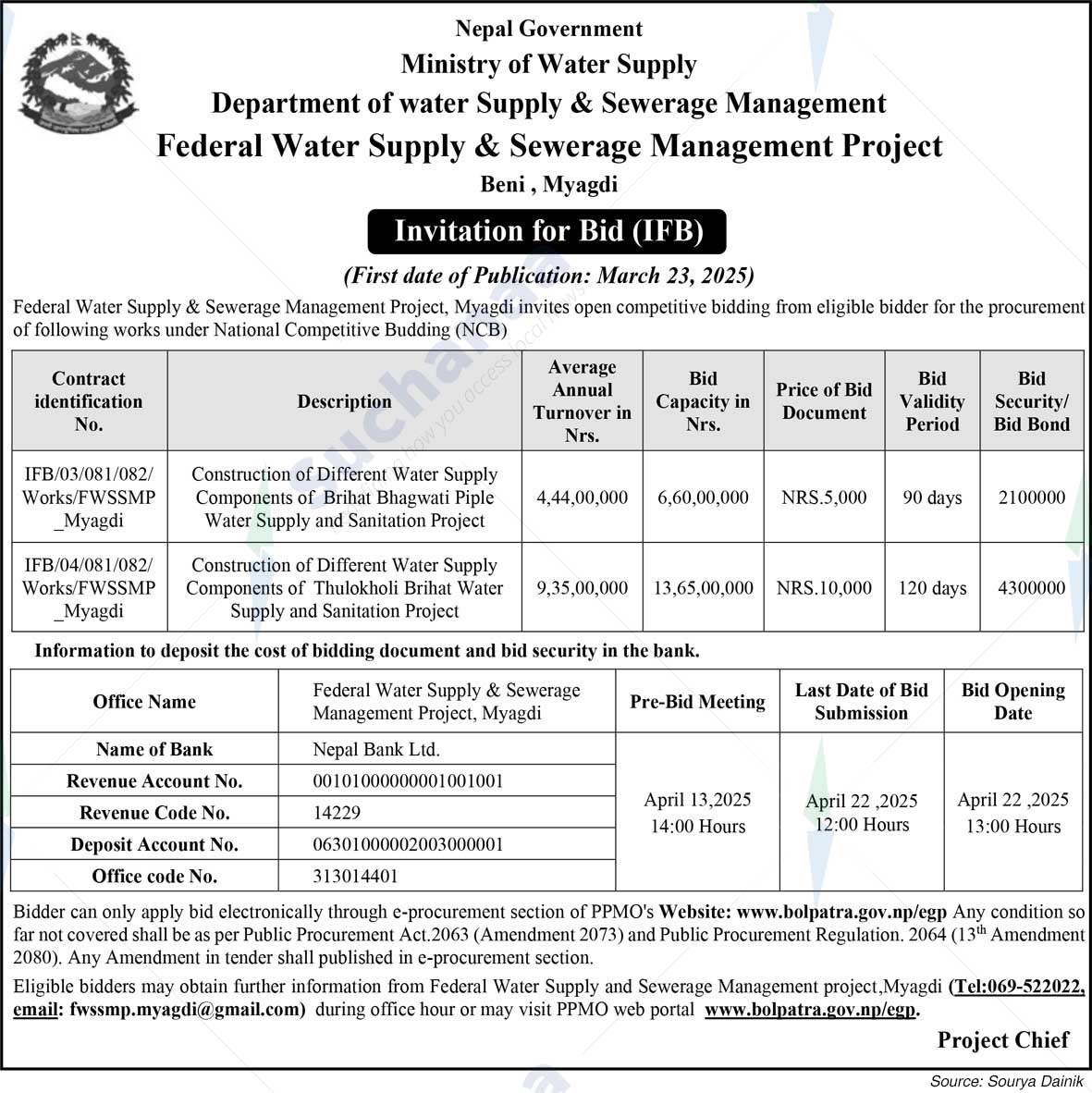 Federal Water Supply & Sewerage Management Project