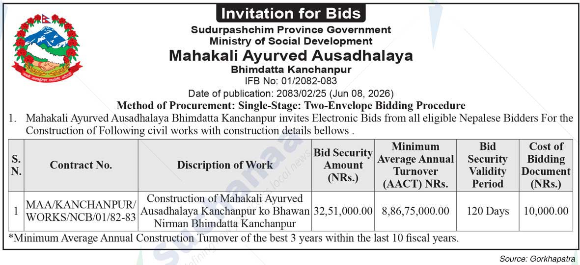 Mahakali Ayurveda Aushadhalaya, kanchanpur