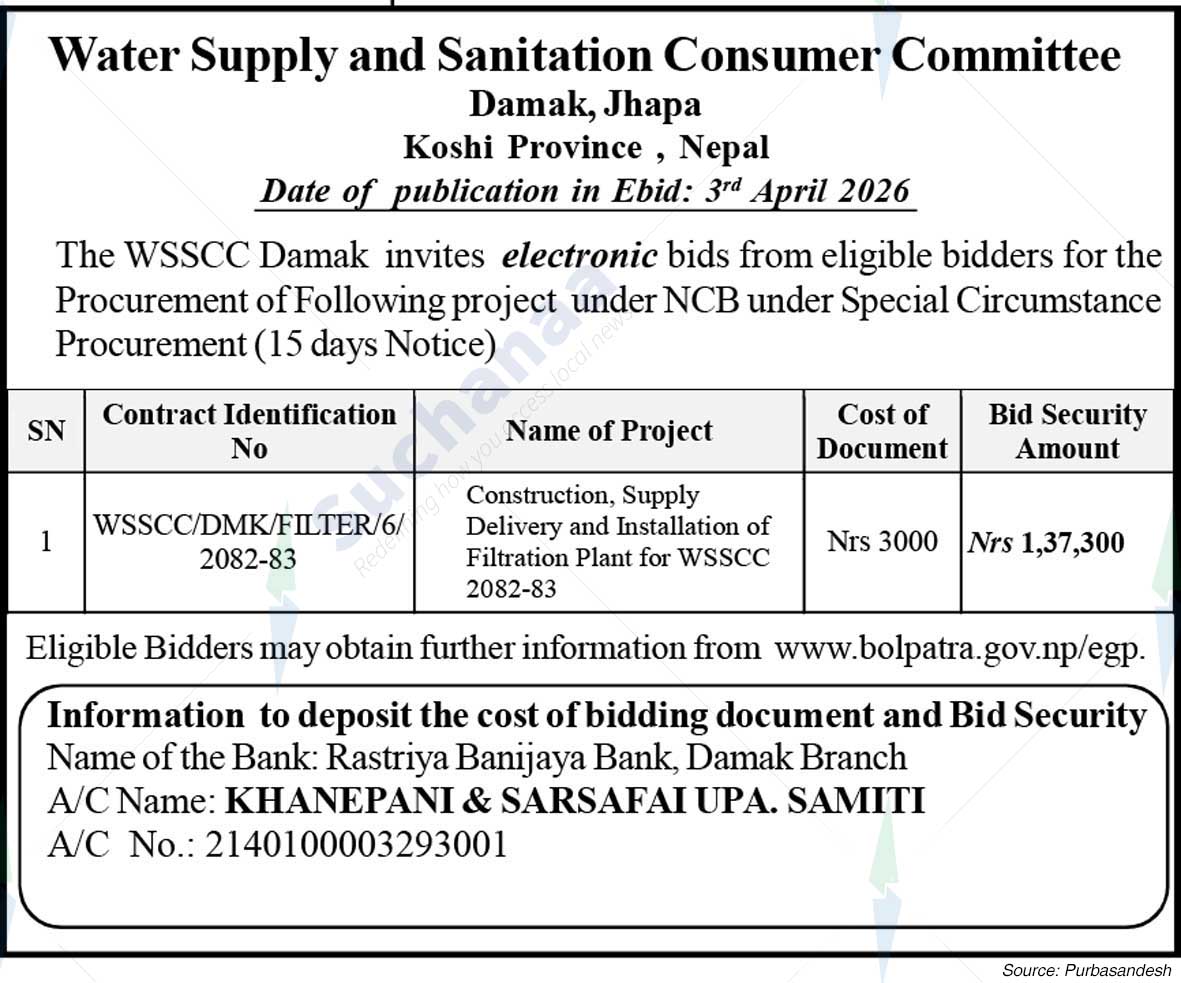 Water Supply and Sanitation Consumer Committee, Damak, Jhapa