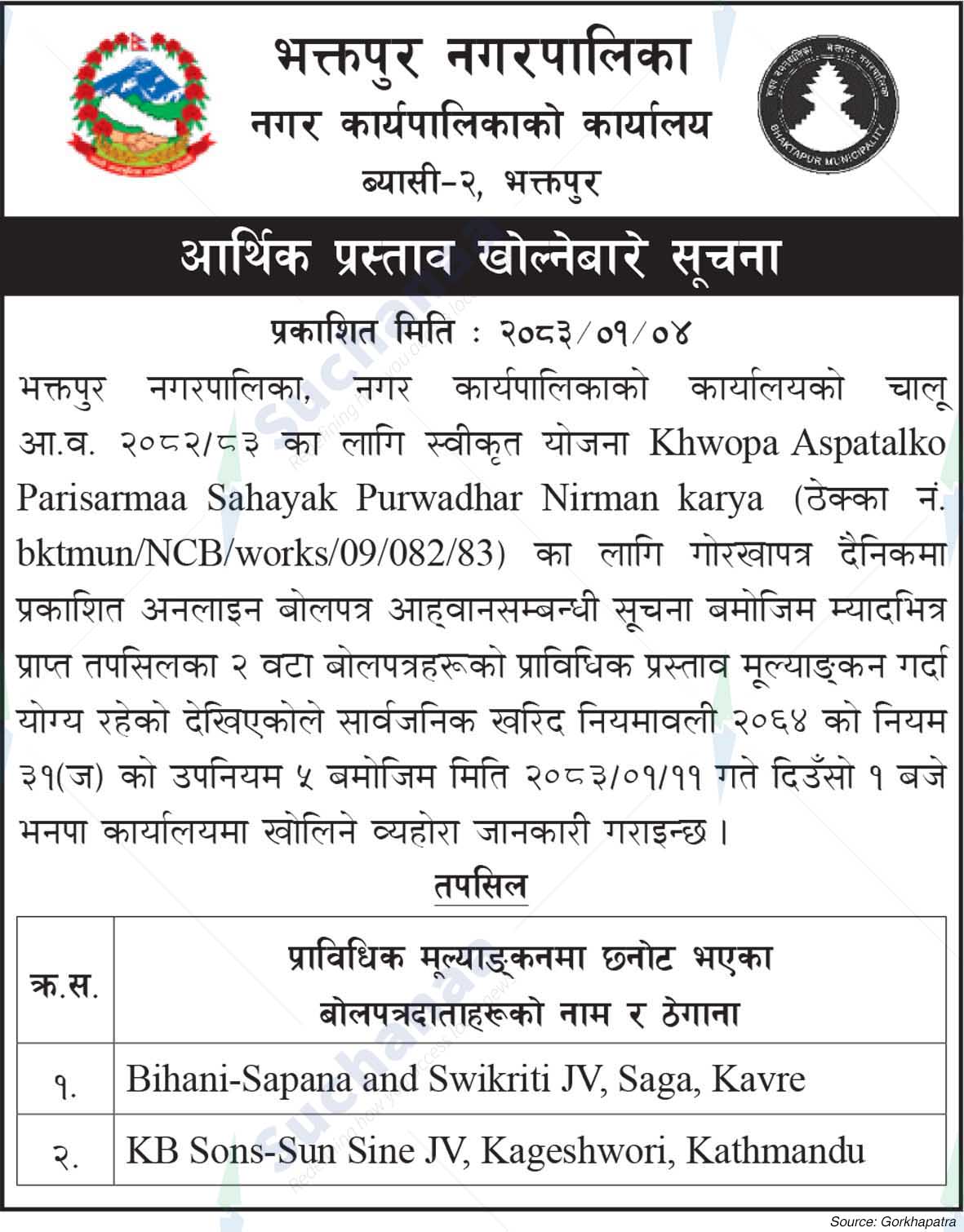 Bhaktapur Municipality