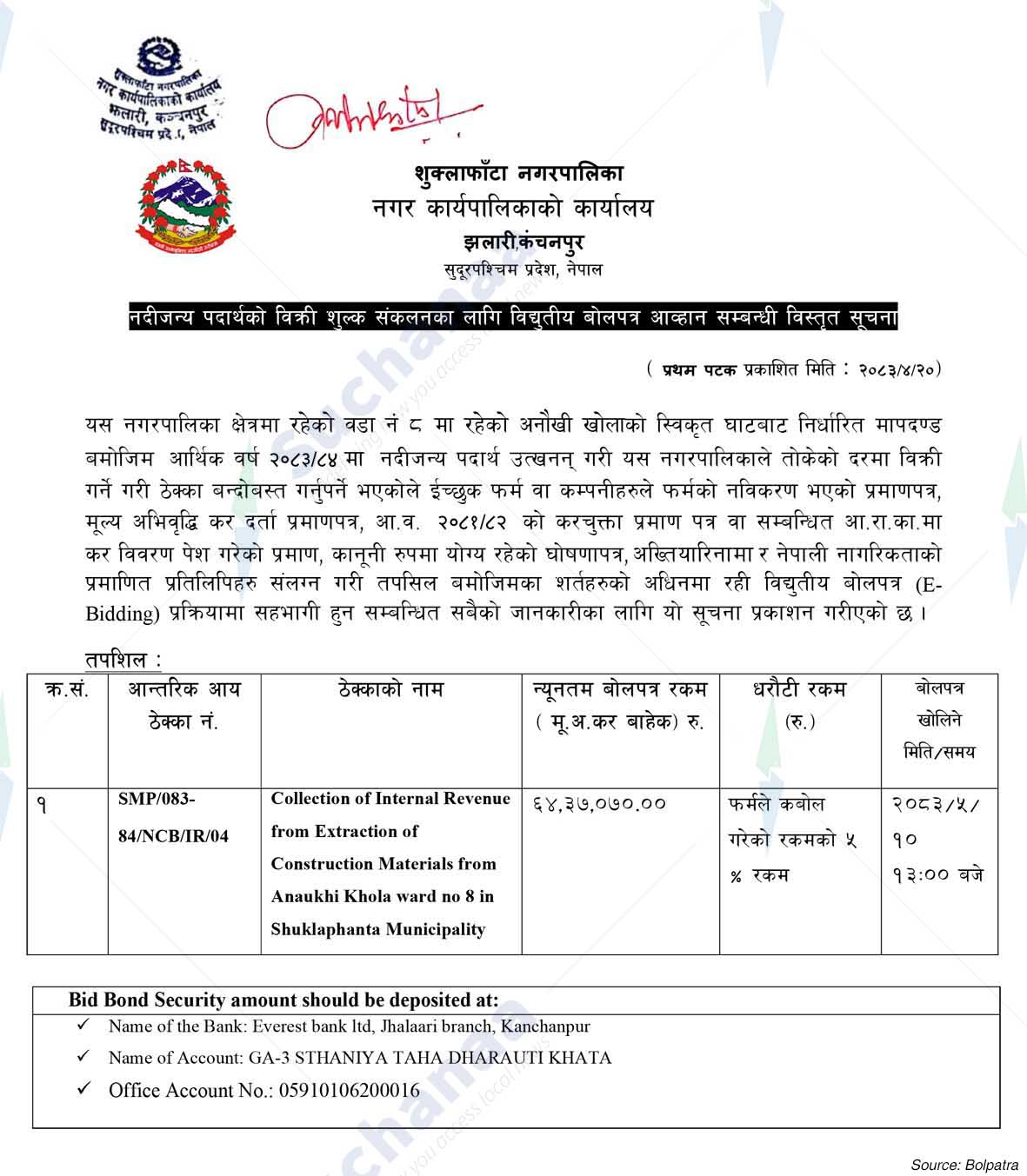 Shuklaphanta Municipality